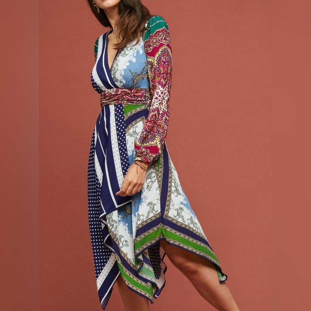 Anthropologie Moulinette Soeurs Istanbul Wrap Dress. 2 Excellent Condition